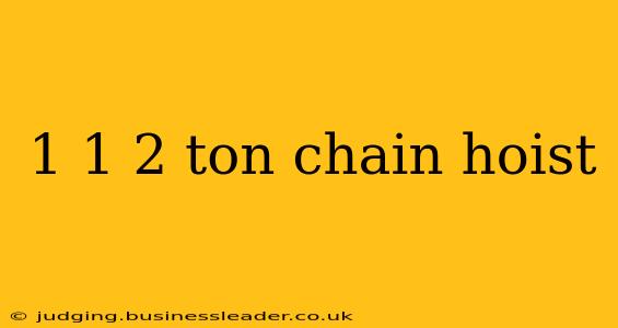 1 1 2 ton chain hoist