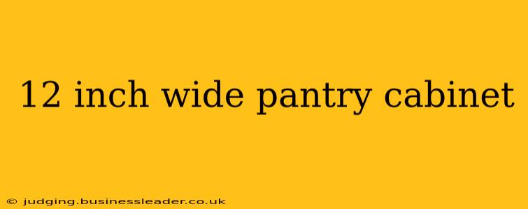 12 inch wide pantry cabinet