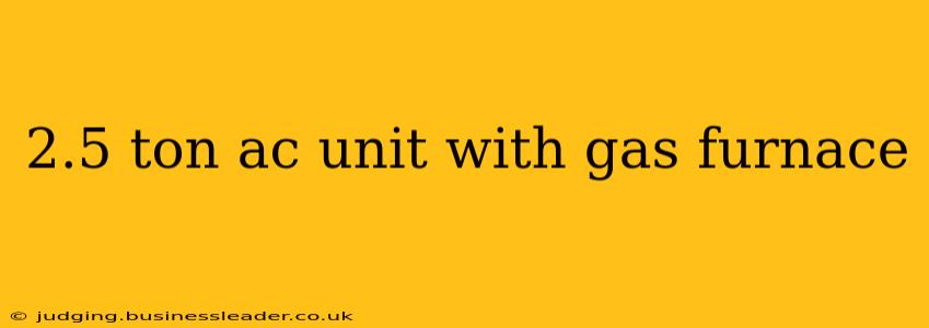 2.5 ton ac unit with gas furnace
