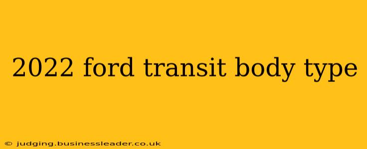 2022 ford transit body type