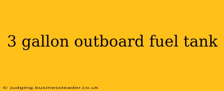 3 gallon outboard fuel tank