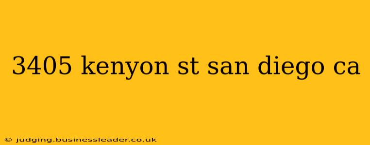 3405 kenyon st san diego ca