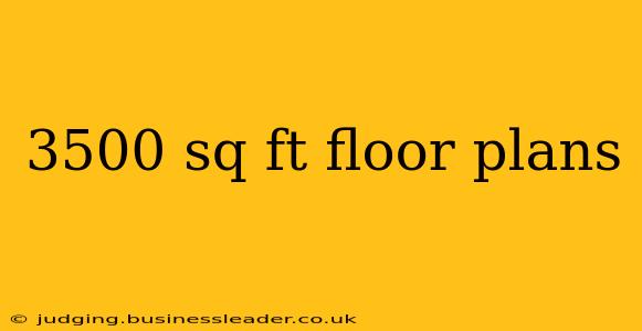 3500 sq ft floor plans