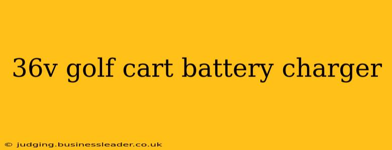 36v golf cart battery charger