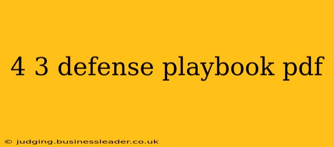 4 3 defense playbook pdf