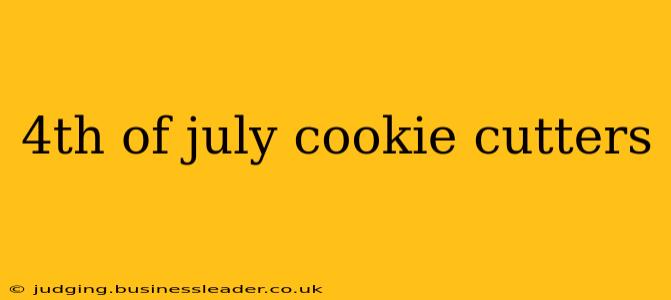 4th of july cookie cutters