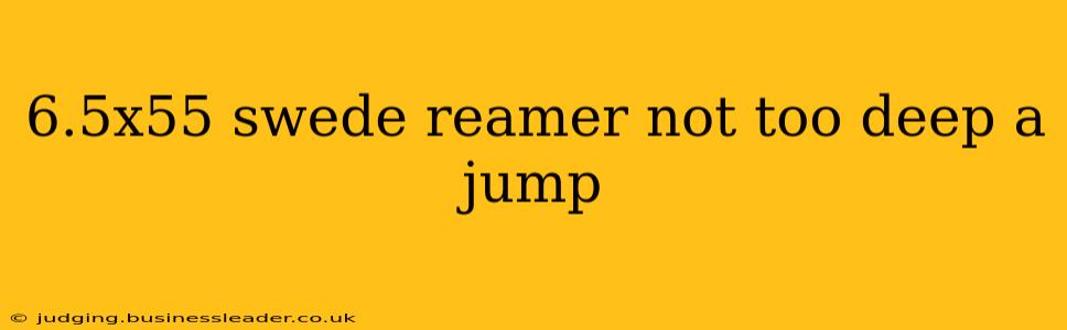 6.5x55 swede reamer not too deep a jump