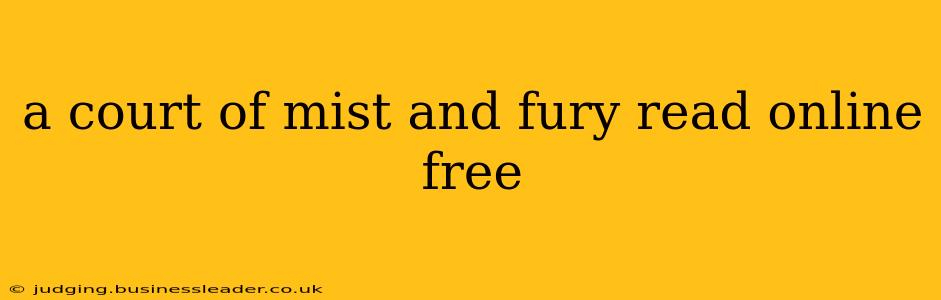 a court of mist and fury read online free