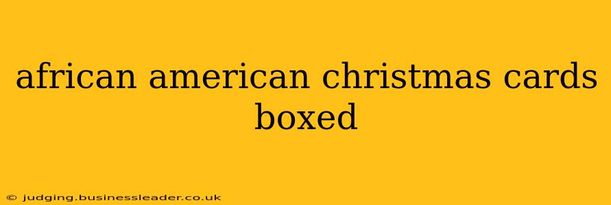african american christmas cards boxed
