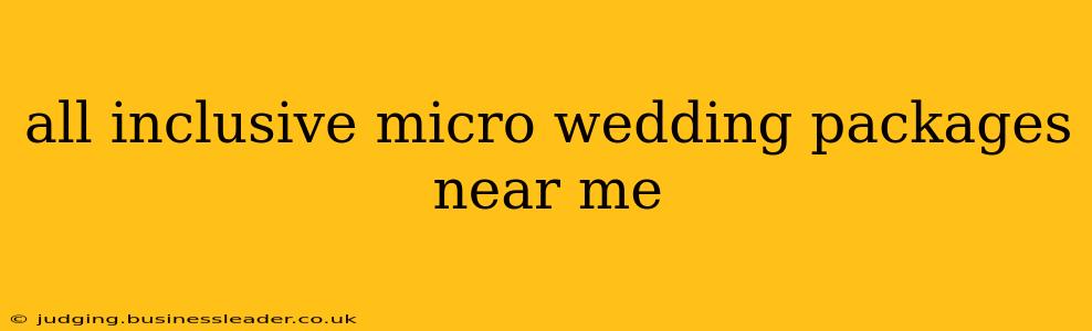 all inclusive micro wedding packages near me