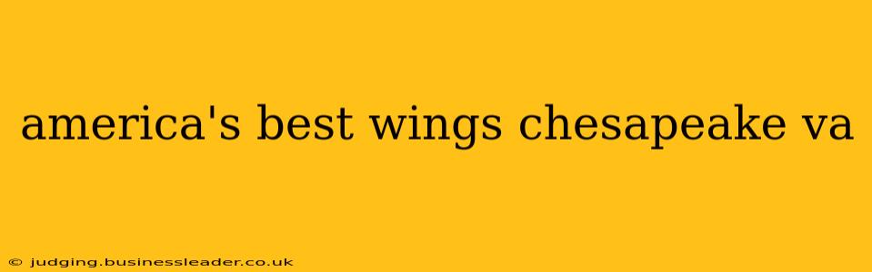 america's best wings chesapeake va