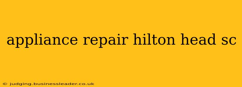 appliance repair hilton head sc