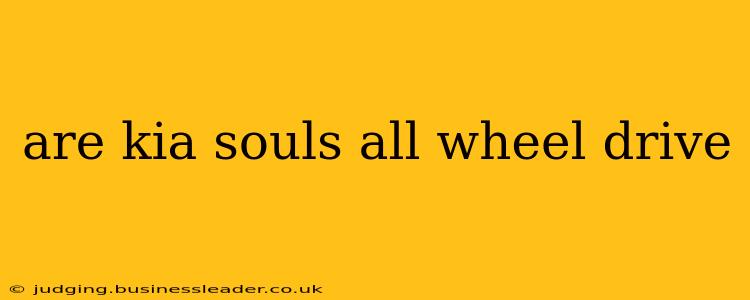 are kia souls all wheel drive
