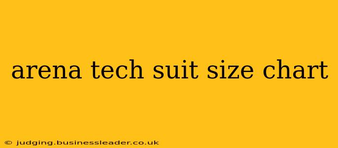 arena tech suit size chart