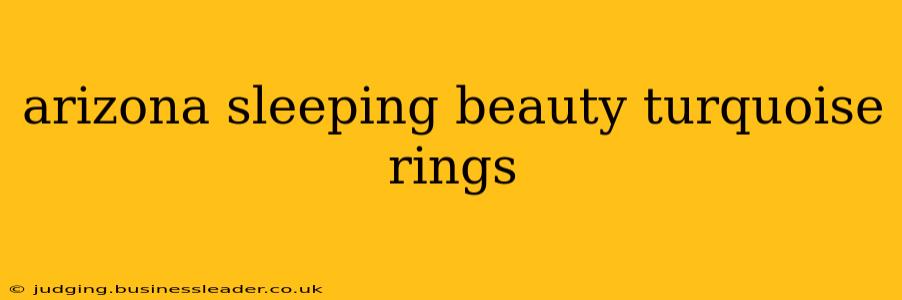 arizona sleeping beauty turquoise rings
