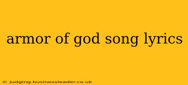 armor of god song lyrics