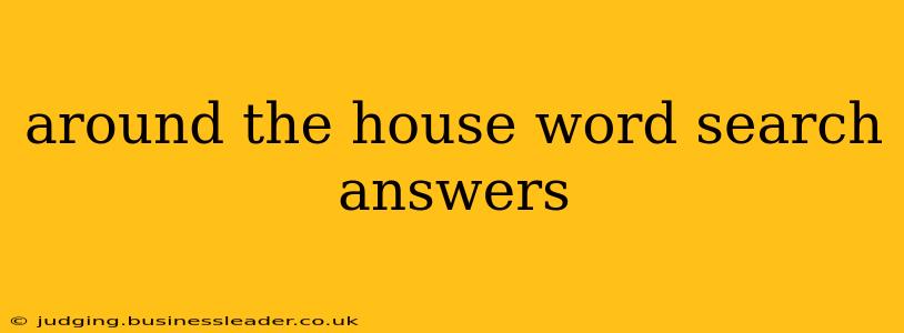 around the house word search answers