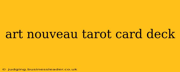 art nouveau tarot card deck