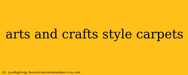 arts and crafts style carpets