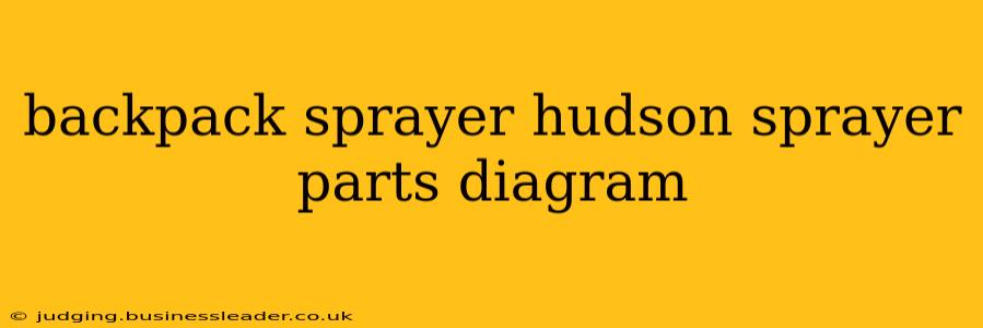 backpack sprayer hudson sprayer parts diagram