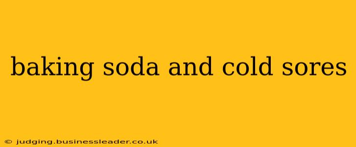 baking soda and cold sores