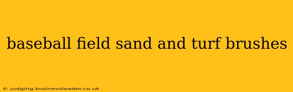 baseball field sand and turf brushes