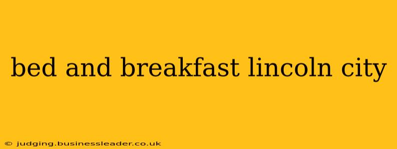 bed and breakfast lincoln city