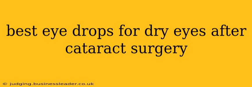 best eye drops for dry eyes after cataract surgery