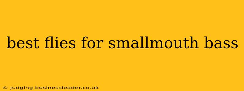 best flies for smallmouth bass
