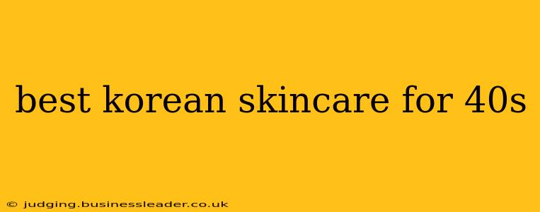 best korean skincare for 40s