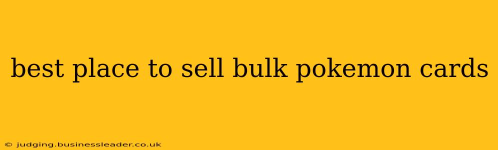 best place to sell bulk pokemon cards