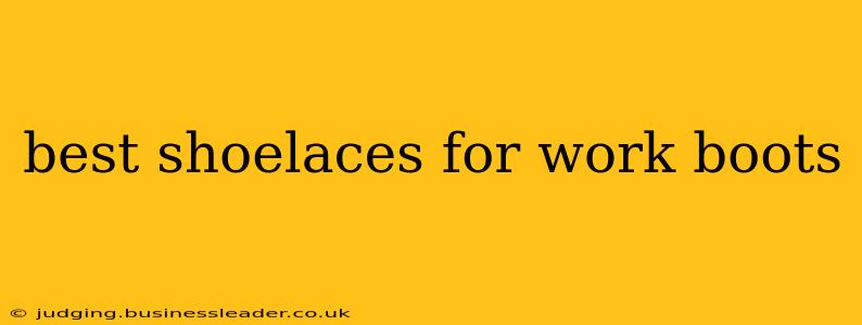 best shoelaces for work boots