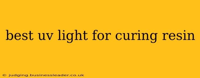 best uv light for curing resin