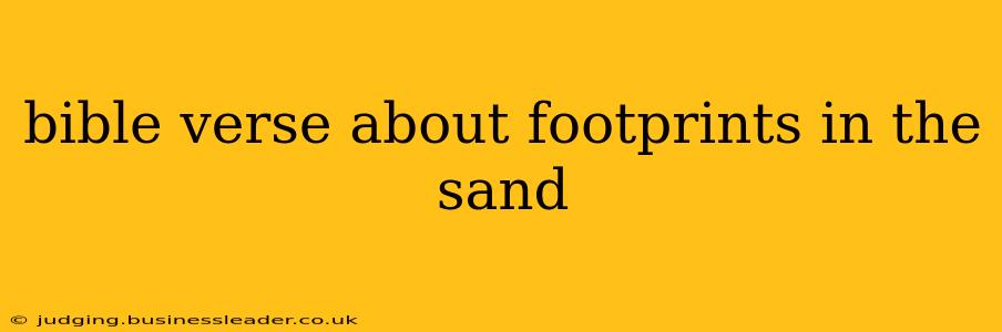 bible verse about footprints in the sand