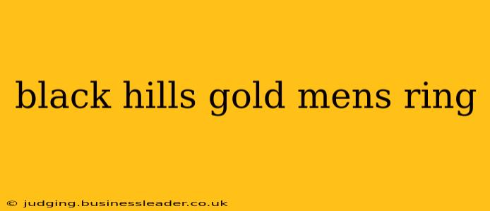 black hills gold mens ring