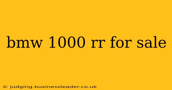 bmw 1000 rr for sale