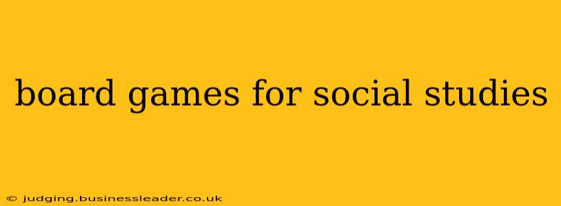 board games for social studies