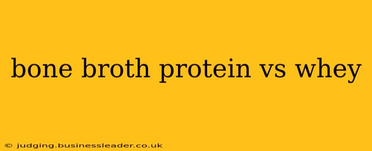 bone broth protein vs whey