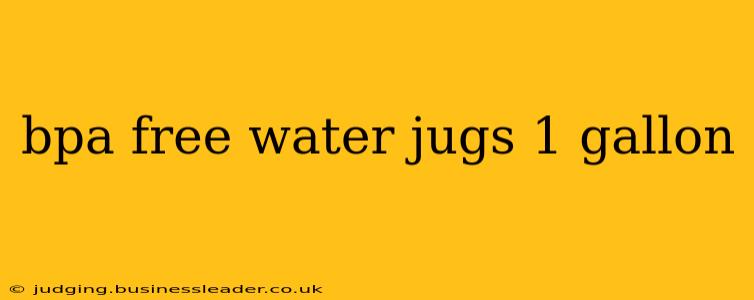 bpa free water jugs 1 gallon