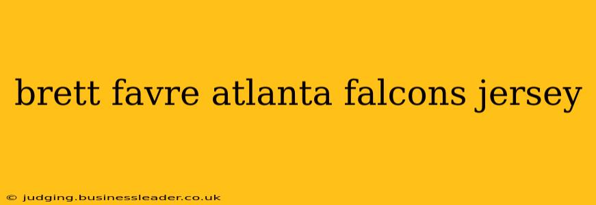 brett favre atlanta falcons jersey
