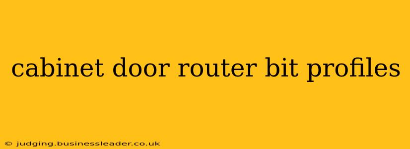 cabinet door router bit profiles