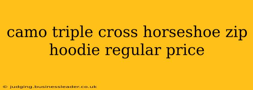 camo triple cross horseshoe zip hoodie regular price