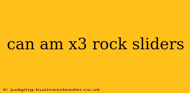 can am x3 rock sliders