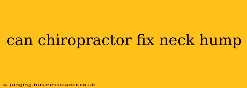 can chiropractor fix neck hump
