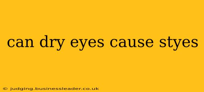 can dry eyes cause styes