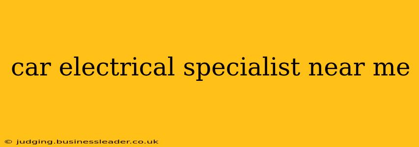 car electrical specialist near me