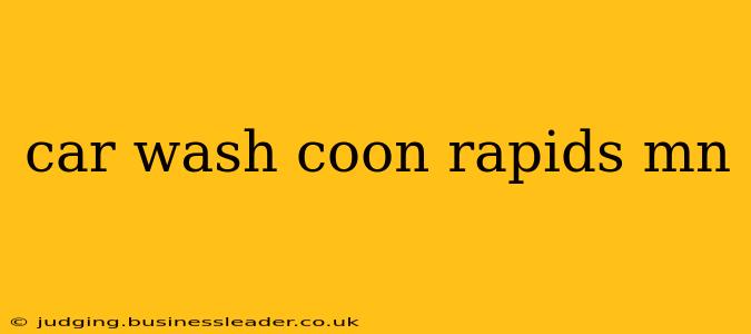 car wash coon rapids mn