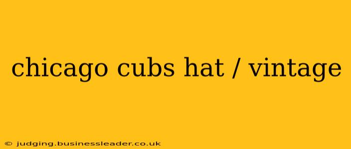 chicago cubs hat / vintage