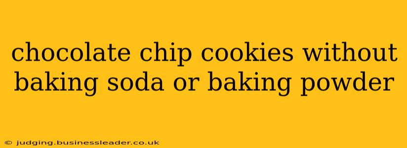 chocolate chip cookies without baking soda or baking powder