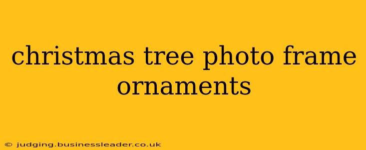 christmas tree photo frame ornaments